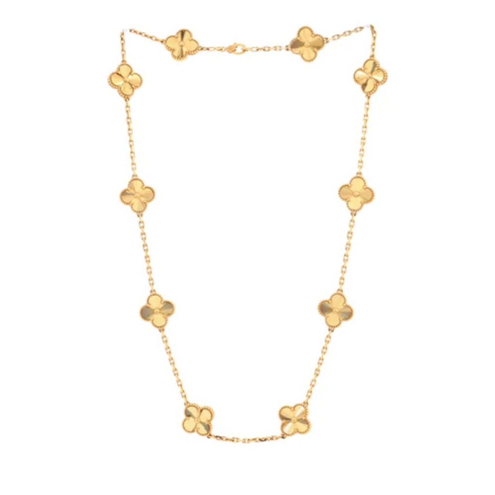 NIB VC&A inspired gold and gold necklace